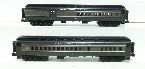 MTH 20-4195 O New York Central 70’ Madison Comb/Din Passenger Car Set (Set of 2)