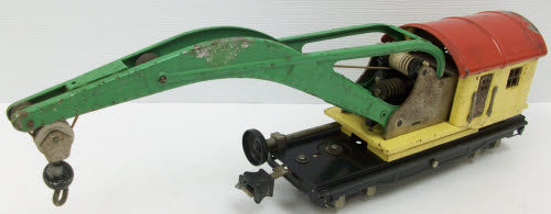 Lionel 2810 Vintage O Prewar Yellow/Red Crane Car