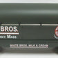 Lionel 6-39452 O Gauge White Bros. Flatcar with Milk Container