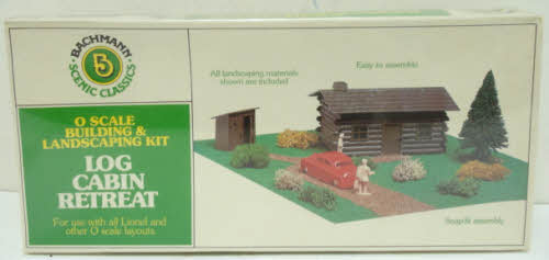 Bachmann 1985 O Plasticville Log Cabin Retreat Classic Building Kit