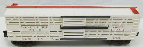 Lionel 6-19557 O Gauge Postwar Celebration Series Circus Stock Car #6376