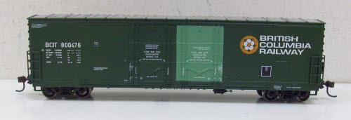 Athearn 91279 HO British Columbia Railway 50' Double Plug Door Boxcar 800476