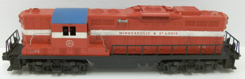 Lionel 2348 Vintage O Minneapolis & St. Louis GP-9 Diesel Locomotive