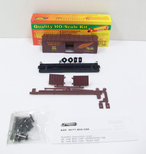 Roundhouse 1069 HO Western Pacific 40'' Boxcar #19544 Kit