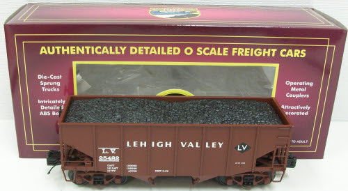 MTH 20-97210O Gauge Lehigh Valley 2-Bay Fish Belly Hopper Car #25478