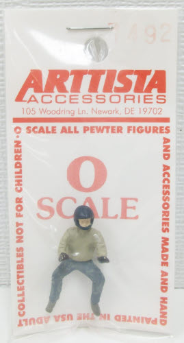 Arttista 1492 Man to Ride ATV O Scale Pewter Figure
