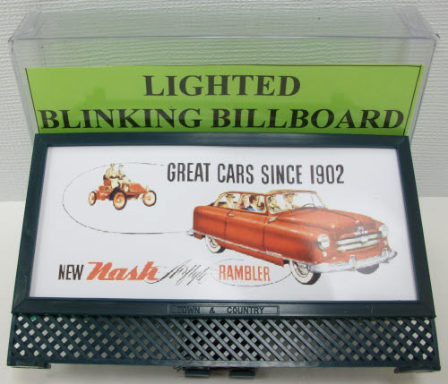 T&C 2602-39 Nash/Rambler Car O-Scale Lighted Billboard