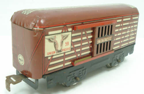 Marx 59 Vintage O Union Pacific Tin Stock Car
