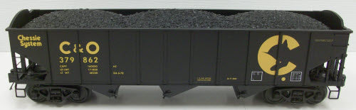 MTH 20-97675 O Chessie 3-Bay Hopper w/Coal Load #379862