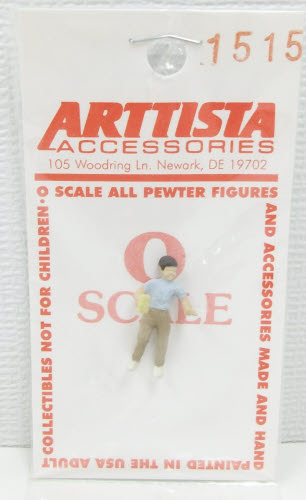 Arttista 1515 Boy with Glass O Scale Pewter Figure