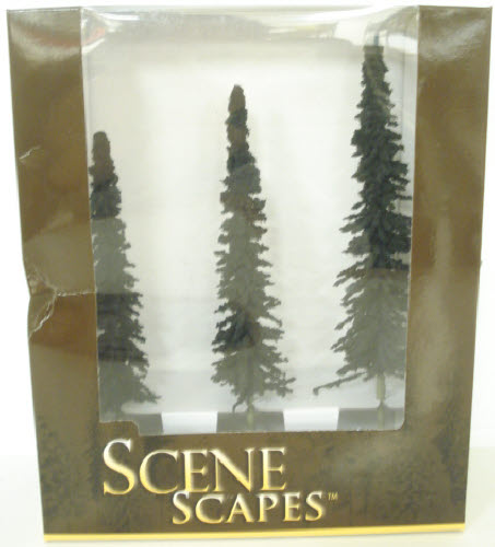 Bachmann 32203 O Scene Scapes 8"-10" Conifer Trees (Set of 3)
