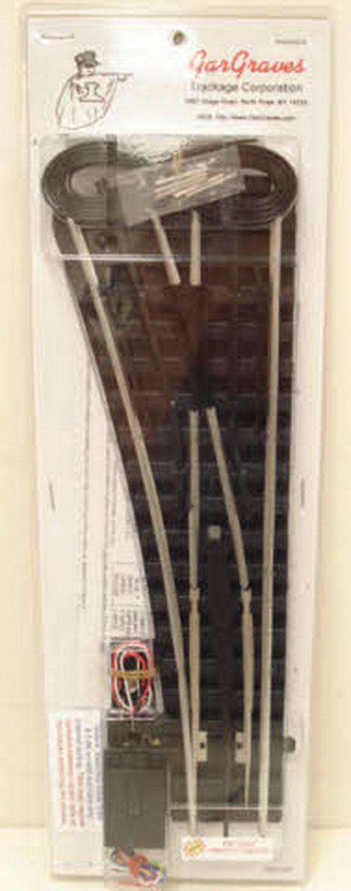 Gargraves 1144 O O72 "Phantom" Left Hand Remote Control Switch Turnout