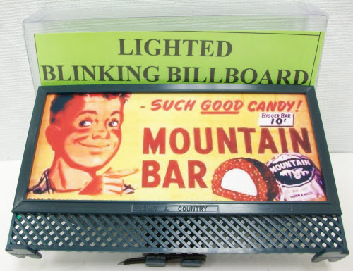 T&C 2602-89 MountainBar Candy OScale Lighted Billboard
