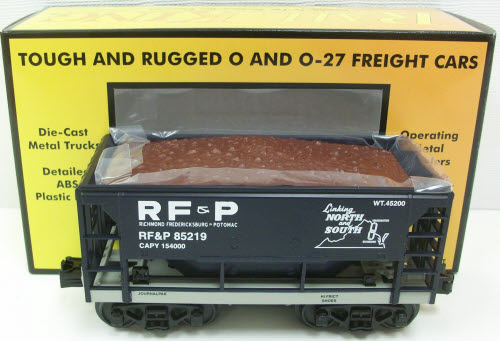 MTH 30-75317 O Gauge Richmond Fredericksburg & Potomac Ore Car w/Ore Load
