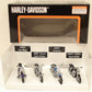 MTH 30-90126 O Scale RailKing Harley-Davidson Motorcycle Set (Set of 4)