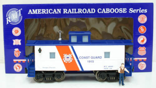 RMT CAB461 US Coast Guard Lighted Caboose w/ Marker Lights & Figure #1915
