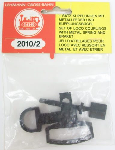 LGB 2010/2 G Gauge Locomotive Couplings with Metal Spring and Bracket