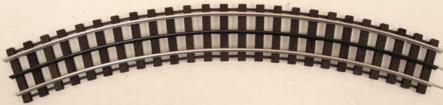 Gargraves WT-42-101 O 3 Rail Phantom Tinplate 42" Curve Wood Tie Sectional Track
