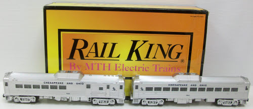 MTH 30-2694-1 O Chesapeake & Ohio RDC Budd Car Set w/Proto-Sound 2.0 (Set of 2)