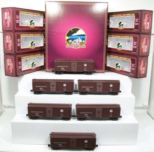 MTH 20-90198 O Pennsylvania Premier 40' AAR Box Car Set (Set of 6)
