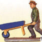 Aristo-Craft 60070 Worker with Wheelbarrow Figure