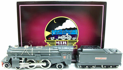 MTH 10-1254-1 392E Steam Engine w/PS 2.0-Gray/Nickel