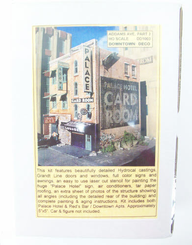 Downtown Deco DD-1003 HO Scale 1003 Addams Ave. Part Three Building Kit