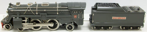 MTH 10-1254-1 Std. Gauge PRR Tinplate No. 392E Steam Locomotive & Tender w/PS2