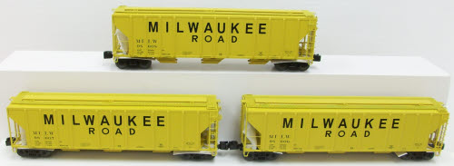 Lionel 6-21852 O Milwaukee Road PS-2CD Hopper Set (Set of 3)