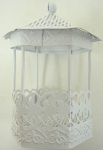 T&C PA007 White Tin Gazebo