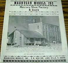 Magnuson Models M512 N Mercury Shoe Factory Building Kit