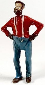 Just Plain Folk 1619 G Man with Hands on His Hips