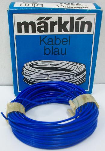 Marklin 7101 33' Lead Blue Single Conductor Wire - 10 m.