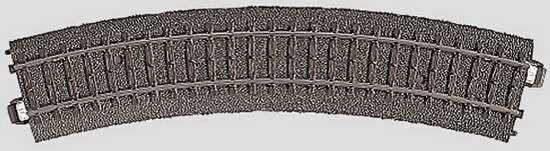Marklin 24130 HO Scale R1 C 30° Curved Track Section (Single Piece)