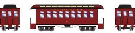 Roundhouse 84297 HO RTR 34' Old Time Overton Coach, CPR #98