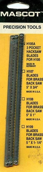 Mascot 105A Pocket Hacksaw Saw Blades (Pack of 3)