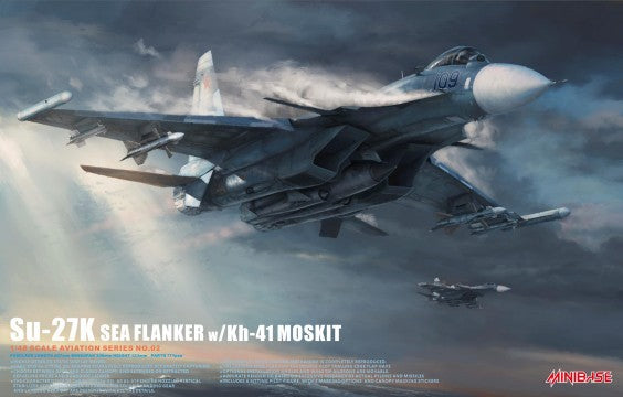 Minibase 8002 1:48 Su-27K Sea Flanker Russian Fighter Military Plane Kit