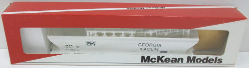 McKean 1562 Georgia Kaolin 4 Bay ACF Hopper HO Kit