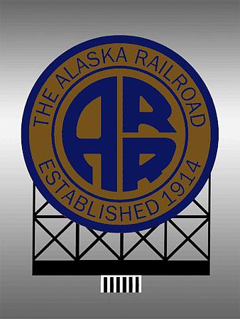 Micro Structures 445052 HO/N Alaska Railroad Animated Small Billboard