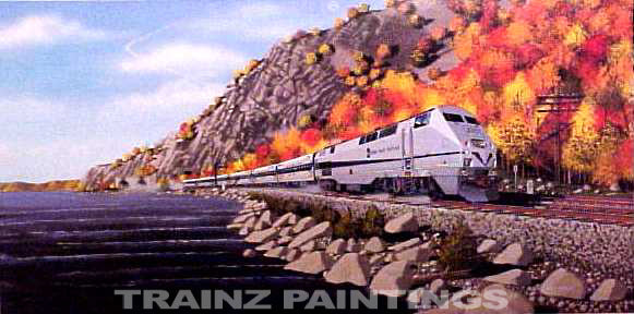 Robert West 223 Metro North Power' Railroad Art Print - Signed