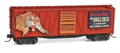 Micro-Trains 02800180 N Ringling Bros 40' Outside Braced Boxcar #20152