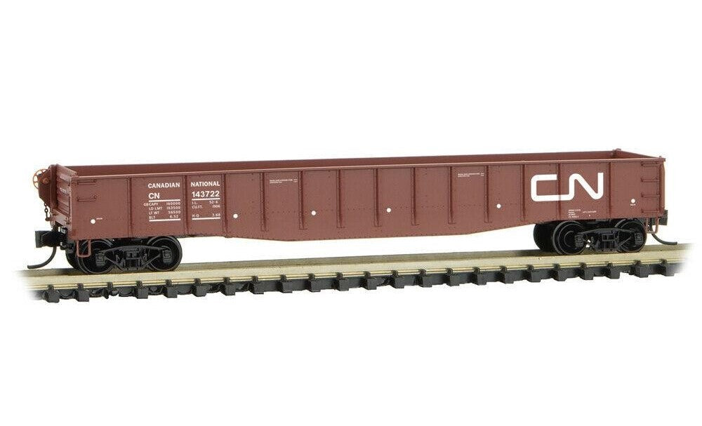 Micro-Trains 04600470 N Canadian National 50' Fishbelly Side Gondola #143722