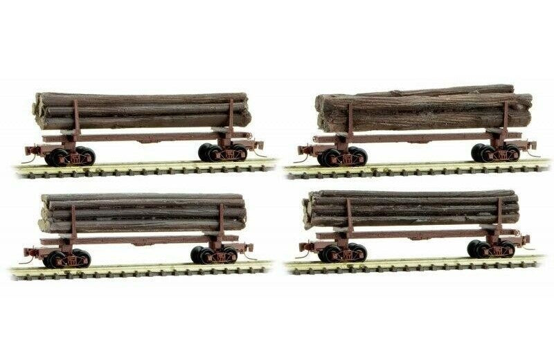 Micro-Trains 99400953 Nn3 Undecorated 30' Log Car (Set of 4)