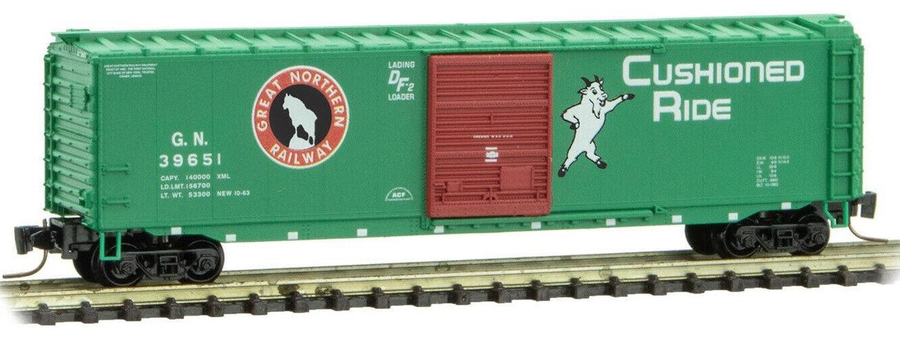 Micro-Trains 50500401 Z Great Northern 50' Standard Single Door Box Car #39651