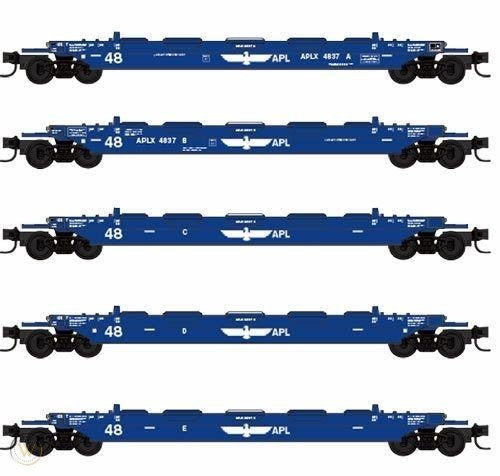 Micro-Trains 99400078 Z APL Logistics 70' Well Car Runner Pack (Set of 5)