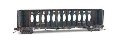 Micro-Trains 05344060 N WP Weathered 60' 8" Centerbeam Flatcar #1404