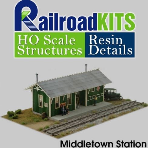 Railroad Kits HO Middletown Station Building Kit