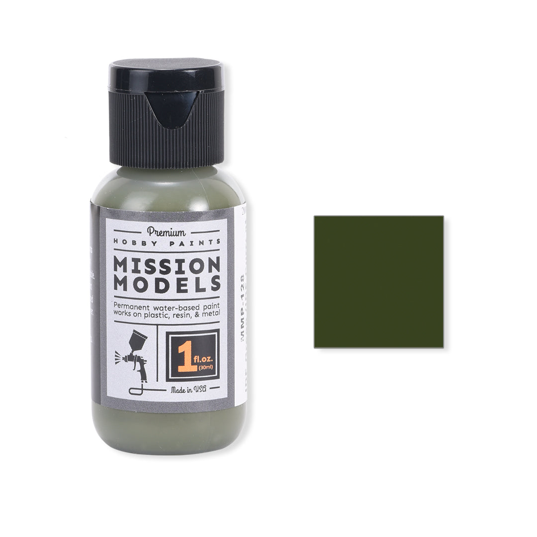 Mission Models MMP-128 IDF Green Paint Bottle Acrylic Paint - 1 oz. Bottle