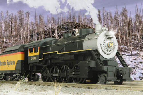 MTH 33-1017-1 Chessie 2-8-0 Steam Locomotive & Tender w/PS 2.0