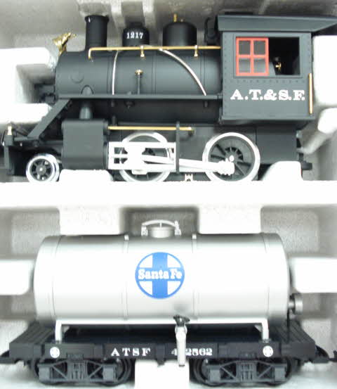 LGB 72423 Santa Fe G Gauge Steam Freight Starter Train Set with Light and Smoke